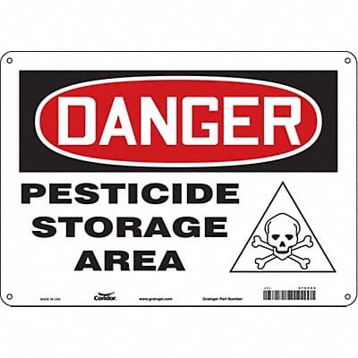 Safety Sign 10 inx14 in Polyethylene