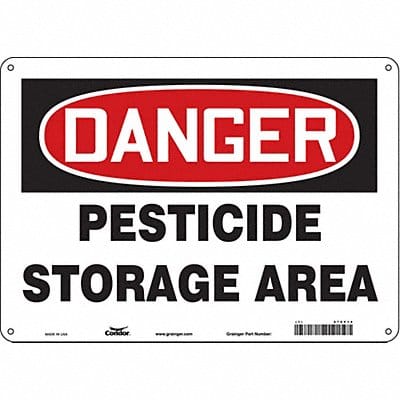 Safety Sign 10 inx14 in Vinyl