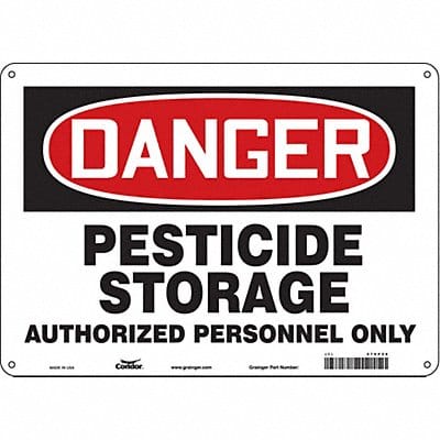 Safety Sign 10 inx14 in Aluminum