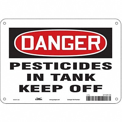 Safety Sign 7 inx10 in Polyethylene