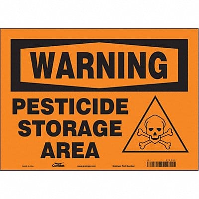 Safety Sign 10 inx14 in Vinyl