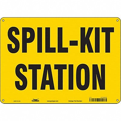 Safety Sign 10 in x 14 in Polyethylene