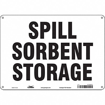 Safety Sign 10 in x 14 in Aluminum