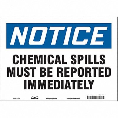 Safety Sign 10 in x 14 in Vinyl