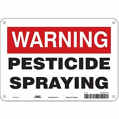Safety Sign 7 in x 10 in Aluminum