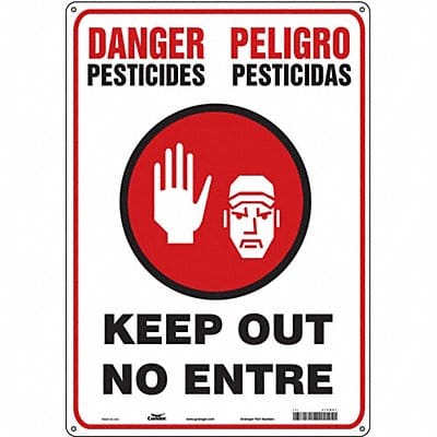 J8483 Safety Sign 20 inx14 in Vinyl