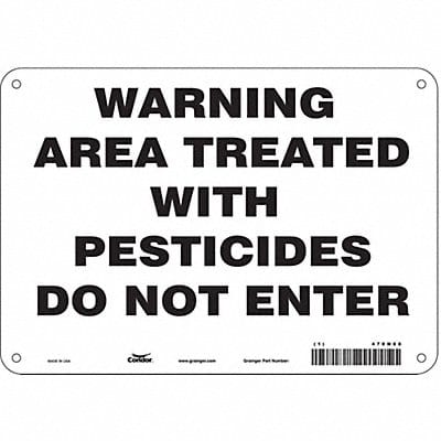 Safety Sign 7 in x 10 in Aluminum
