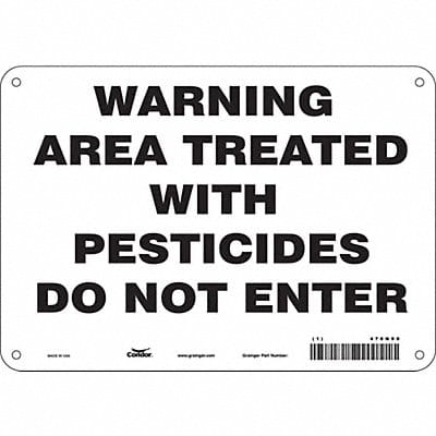 Safety Sign 7 inx10 in Polyethylene
