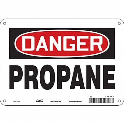 Safety Sign 7 in x 10 in Aluminum