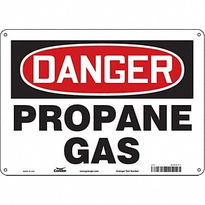 Safety Sign 10 in x 14 in Polyethylene