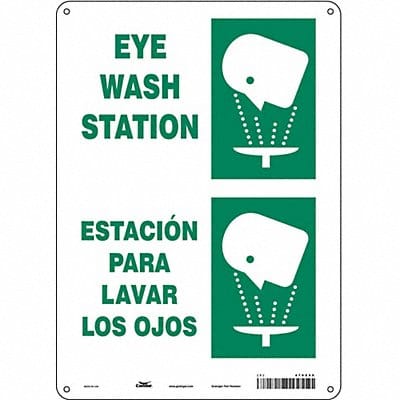 Safety Sign 14 in x 10 in Polyethylene
