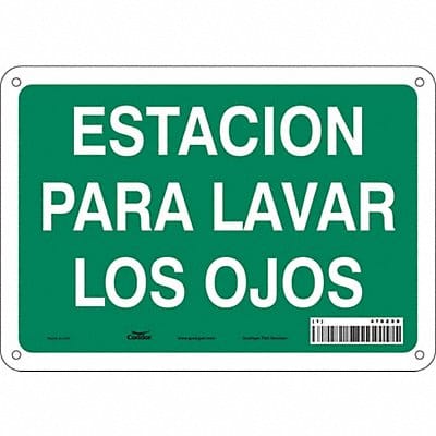 Safety Sign 7 in x 10 in Aluminum