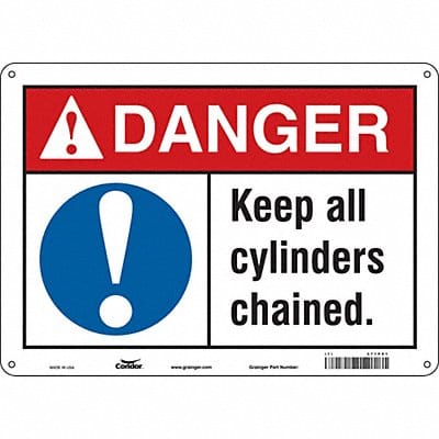 Safety Sign 10 in x 14 in Vinyl