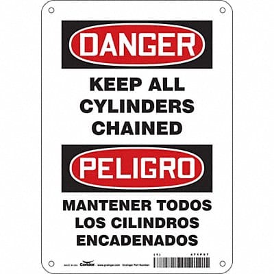 Safety Sign 10 inx7 in Polyethylene