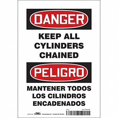 Safety Sign 10 in x 7 in Vinyl