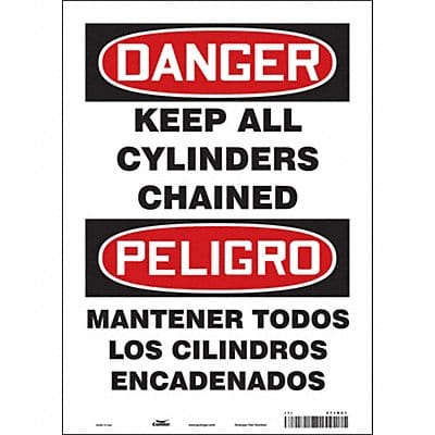 Safety Sign 14 in x 10 in Vinyl
