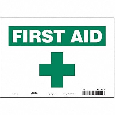 Safety Sign 7 in x 10 in Vinyl
