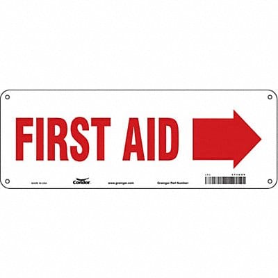 Safety Sign 5 in x 14 in Polyethylene
