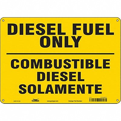 Safety Sign 10 in x 14 in Aluminum