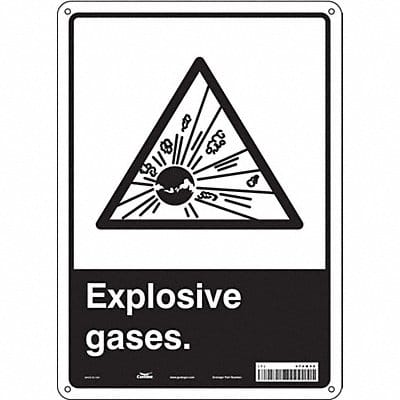 Safety Sign 14 in x 10 in Polyethylene