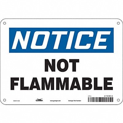 Safety Sign 7 in x 10 in Polyethylene