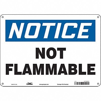 Safety Sign 10 inx14 in Polyethylene