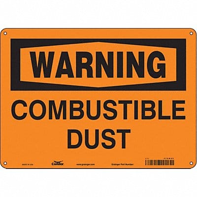 Safety Sign 10 in x 14 in Aluminum