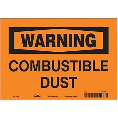 Safety Sign 7 in x 10 in Vinyl