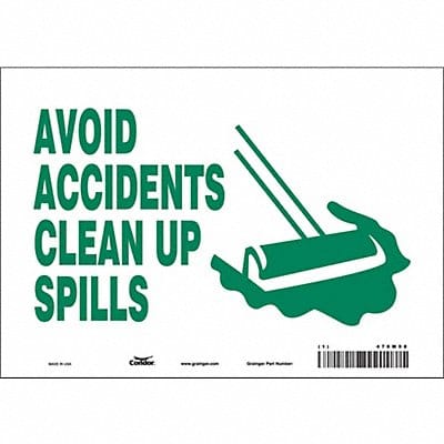 Safety Sign 7 in x 10 in Vinyl