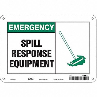 Safety Sign 7 in x 10 in Polyethylene