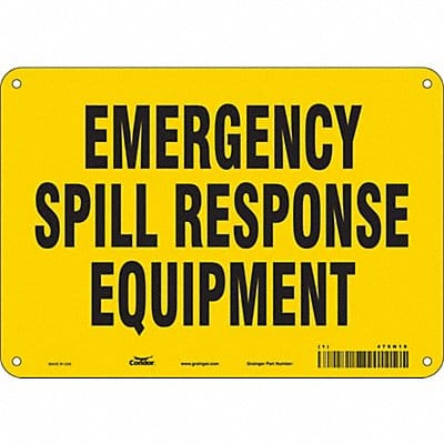 Safety Sign 7 in x 10 in Polyethylene
