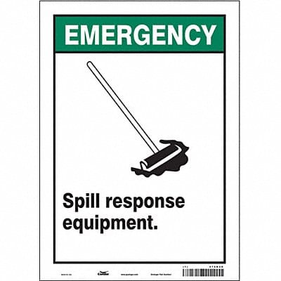 Safety Sign 14 in x 10 in Vinyl