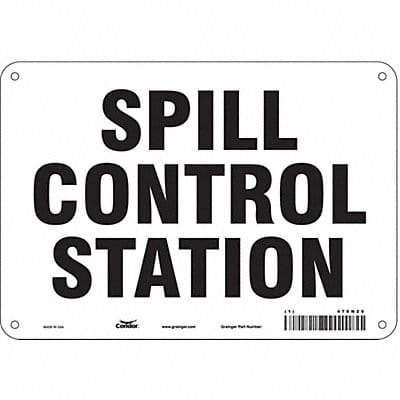 Safety Sign 7 in x 10 in Aluminum