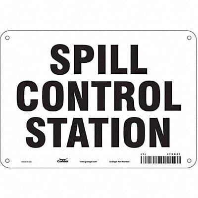 Safety Sign 7 in x 10 in Polyethylene