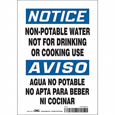 Safety Sign 10 inx7 in Vinyl