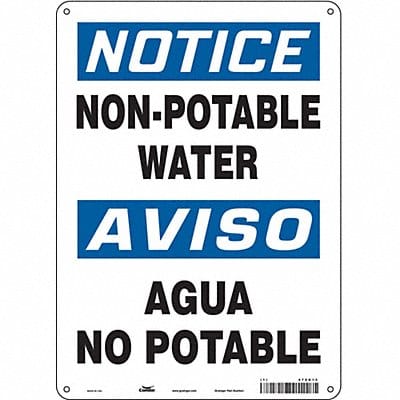 Safety Sign 14 in x 10 in Aluminum