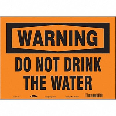 Safety Sign 10 in x 14 in Vinyl