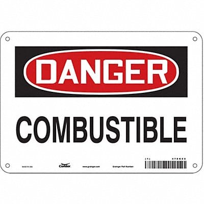Safety Sign 7 in x 10 in Aluminum
