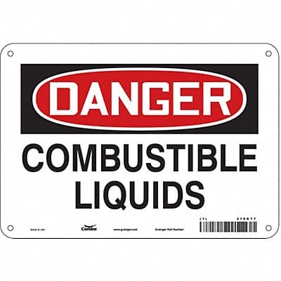 Safety Sign 7 inx10 in Polyethylene