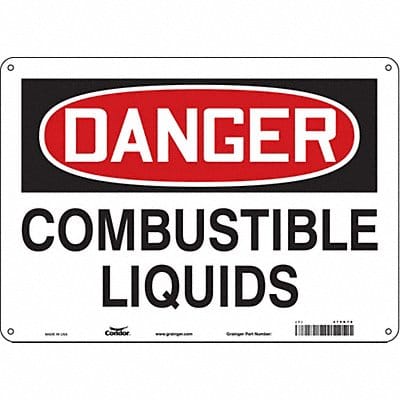 Safety Sign 10 inx14 in Polyethylene