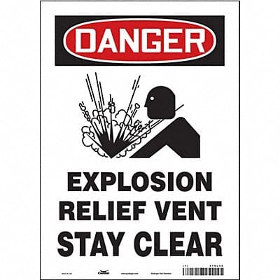 Safety Sign 14 in x 10 in Vinyl