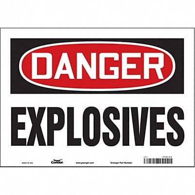 Safety Sign 10 inx14 in Vinyl