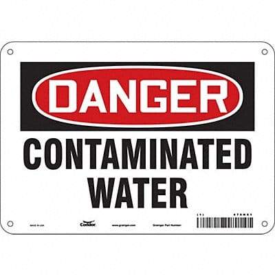 Safety Sign 7 in x 10 in Polyethylene