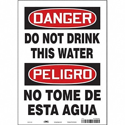Safety Sign 14 in x 10 in Vinyl