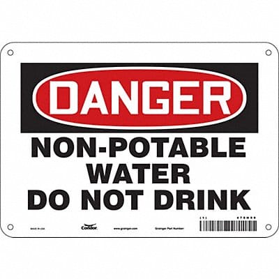 Safety Sign 7 inx10 in Polyethylene
