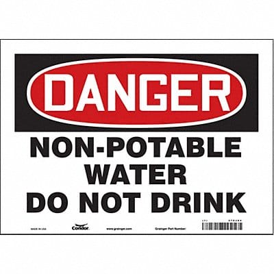 Safety Sign 10 inx14 in Vinyl