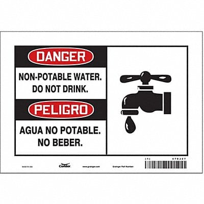 Safety Sign 7 inx10 in Vinyl