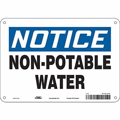 Safety Sign 7 inx10 in Polyethylene