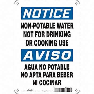 Safety Sign 10 inx7 in Aluminum