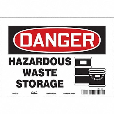 Safety Sign 7 inx10 in Vinyl